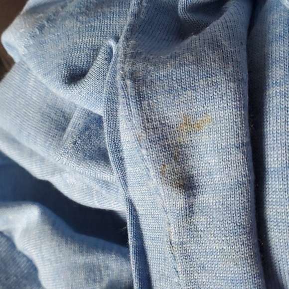 Lands End, beautiful shade of blue grannycore cardigan sweater large. - Picture 8 of 8